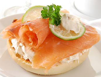 Bagel with Lox and Cream Cheese Bagel with Lox and Cream Cheese